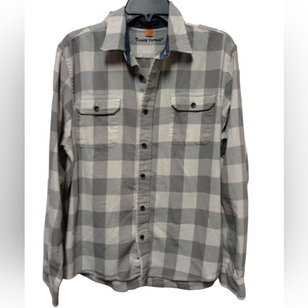 Tailor Vintage luxe performance flannel shirt